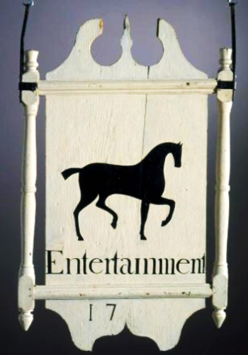 Black Horse Tavern Sign circa 1712